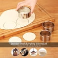 thumbnail image 4 of Juego de 11 raviolis y bolas de masa, cortador de piel de bola de masa, moldes de acero inoxidable, utensilios, cortadores de ravioles con mango de madera, accesorios de cocina, 4 of 5