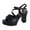 Black, variant on HSMQHJWE Beach Sandals for Women Flip Flops Chunky High Heels OpenToe Block Dress Bridal Party Wedding Shoes