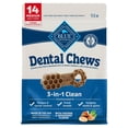 thumbnail image 2 of Blue Buffalo Medium Dental Chews for Dogs, Chicken & Spearmint 14-Count, 11.5 oz Bag (Pack of 2), 2 of 10