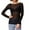 Black, variant on BLTIBY Women's Mesh Tops See Through Shirts Round Neck Long Sleeve Bodycon Sheer Slim Fit Blouse Clubwear Black XL