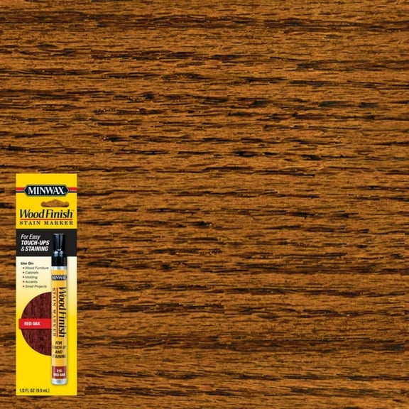 1 Pc, Minwax Wood Finish Stain Marker Semi-Transparent Red Oak Oil-Based Stain Marker 0.33 Oz
