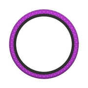XMXY Car Steering Wheel Cover, Geometric Seamless Repeating Curves Non-Slip Jeep Truck Universal Elastic Steering Wheel Protector 15 inch