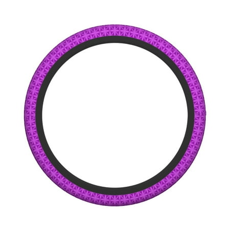 XMXY Car Steering Wheel Cover, Geometric Seamless Repeating Curves Non-Slip Jeep Truck Universal Elastic Steering Wheel Protector 15 inch