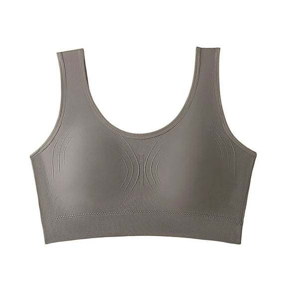 JGGSPWM Womens Seamless Push Up Bras No Underwire Full Coverage Anti Sagging Comfortable Bras Wide-shouldered Beautiful Back Bra Brown Free Size