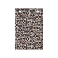thumbnail image 1 of Sugar Skull Hanging Pocket Organizer, Creepy Head Bones with Paisley Floral Patterns Flowers Day of the Dead Art, Printed Polyester Storage Bag with Pockets, 14" x 20", Cream Green Red, 1 of 2