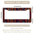 thumbnail image 3 of 1 Pcs Tribal Pattern License Plate Frame License Plate Frame,License Plate Cover for Car Decorative Parts,Aluminum License Plate Bracket Holder Rust-Proof for US Standard Car, 3 of 8