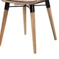 thumbnail image 5 of Baxton Studio Sabelle Brown Teak Wood and Greywashed Rattan Dining Chair, 5 of 9