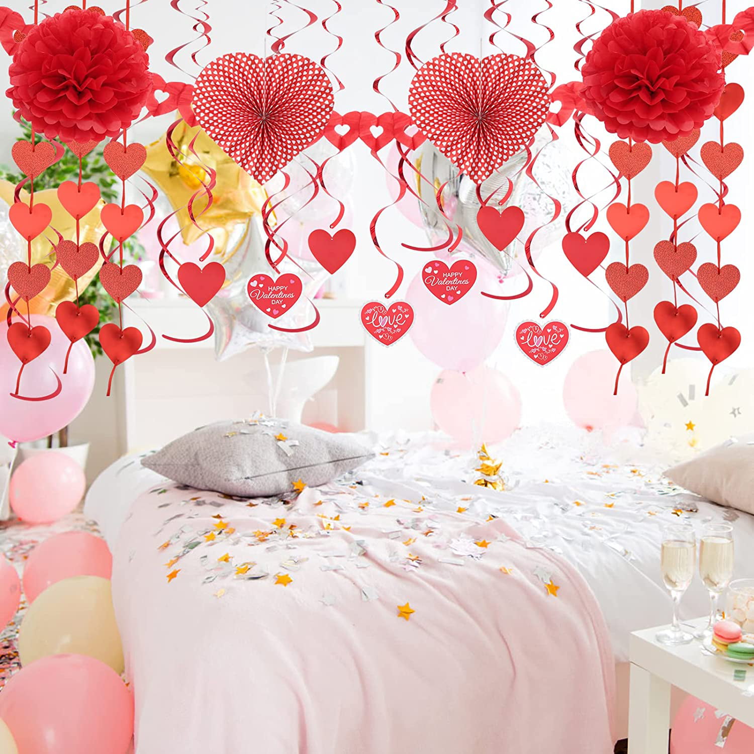 YUHAOTIN Unique Girlfriend Gifts Valentine's Day Decorations Bedroom Living  Room Desktop Decoration Standing Post Valentines Decor Things to Get Your
