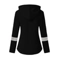 thumbnail image 6 of Womens Sweatshirts Hoodies Loose Fit Color Block Long Sleeve Thumb Hole Casual Hoody Stretchy Lightweight Longline Hooded Pullover Tops Basic Fall Sweatshirt Running Hoodie, 6 of 7