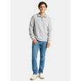 thumbnail image 2 of George Men's and Big Men's Pique Fleece Quarter Zip Pullover with Long Sleeves, Sizes S-3XL, 2 of 5