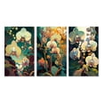 thumbnail image 2 of Designart "Bright Retro Orchid Vibrant Blossoms II" Floral Orchid Wall Art Set Of 3 - Traditional White Canvas Set For Living Room Decor, 2 of 6