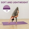 thumbnail image 2 of Fitvids 1/2-Inch Thick High Density Exercise Yoga Mat with Carrying Strap, Taro Purple, 2 of 7