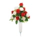 thumbnail image 2 of CaiYueKe Cemetery Flowers with Vase Artificial Flowers for Cemetery, Silk Roses Funeral Flowers for Grave, UV Resistant Sympathy Flowers for Memorial Day Mother's Day, 2 of 7