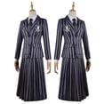 thumbnail image 1 of Traje de heroína de la familia Wednesday Addams, uniforme escolar para niñas, disfraz de cosplay S Ndcxsfigh libre de BPA, 1 of 5