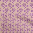 thumbnail image 1 of oneOone Velvet Rose Brown Fabric Asian Floral Block Quilting Supplies Print Sewing Fabric By The Yard 58 Inch Wide, 1 of 4
