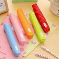 thumbnail image 6 of Giyblacko Office&Craft&StationeryLong Polka Dot Candy Color Pencil Case Creative Student Canvas Pencil Case, 6 of 9
