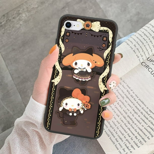 Funda de silicona suave para iphone, carcasa con diseño de Kuromi Melody, Sanrio, para iphone 7, 8 Plus, SE 2020, SE2020 Fivean unisex