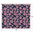 thumbnail image 5 of Pioneer Flower Floral Print Pattern Shower Curtain 84"x72", Bathroom Decorative Shower Curtain Set with 12 Hooks, Waterproof Washable, 5 of 6
