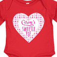 thumbnail image 4 of Inktastic Gran's Sweetie Pie with Pink Hearts Boys or Girls Long Sleeve Baby Bodysuit, 4 of 5