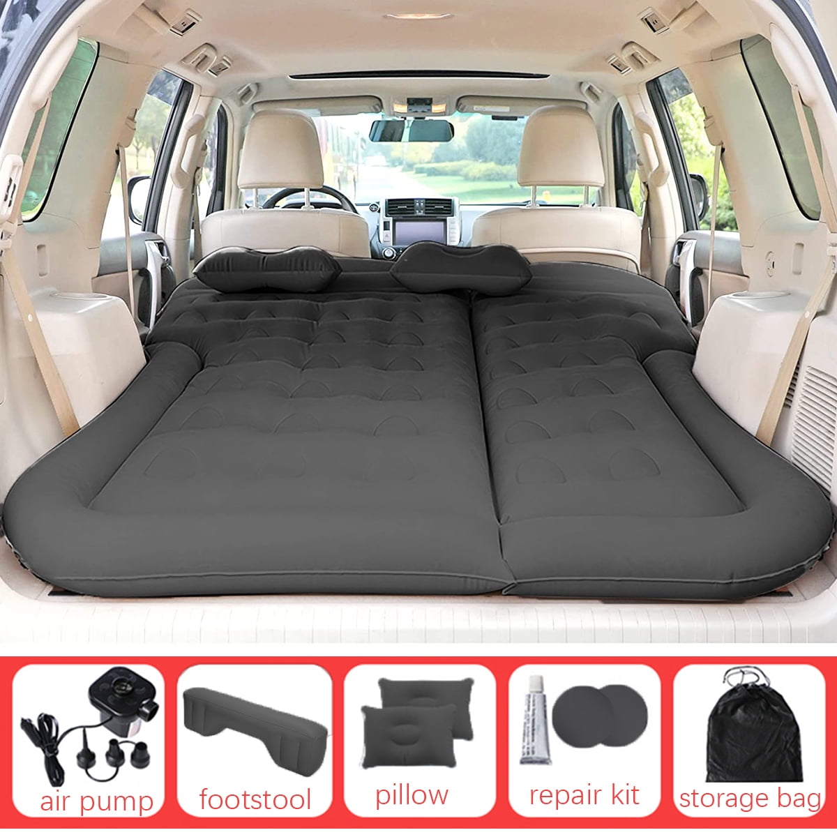 Lammyner Air Mattress, Inflatable Bed for SUV Car, Truck, Car Sleeping,  Camping, Travel, Hiking, Trip and Other Outdoor Activities (Gray) :  : Sports & Outdoors