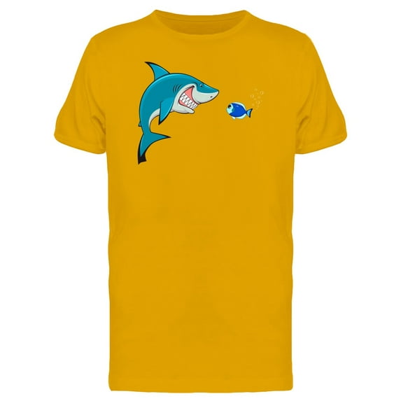 Shark With Tiny Fish Tee Men's -Image by Shutterstock