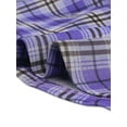 thumbnail image 6 of INSPIRE CHIC Women's Skirt Plaid A-Line Zip Up High Waist Mini Skirt S Purple, 6 of 7