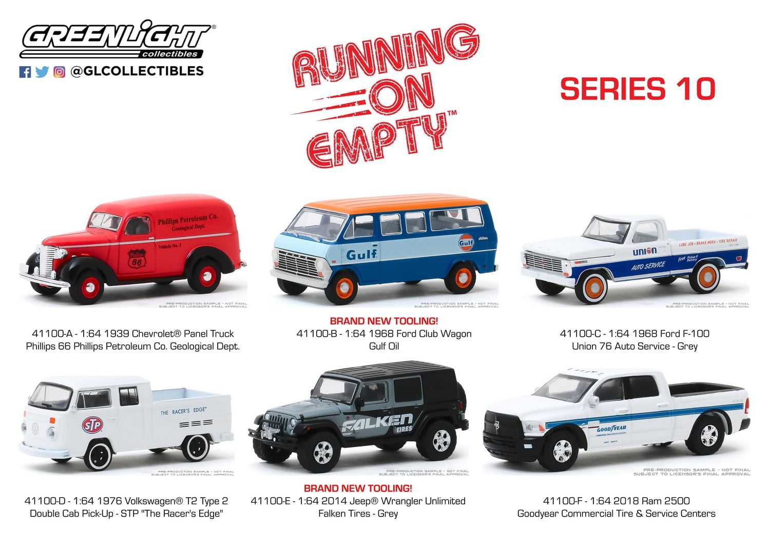 GreenLight 1:64 Running on Empty Die-Cast Vehicles Series 10