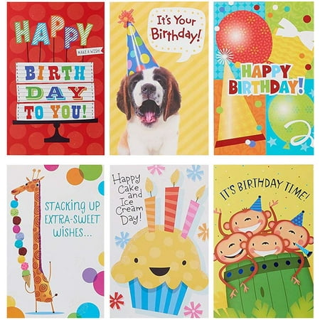 American Greetings 12 Count Birthday Cards and White Envelopes, Assorted (Cute Birthday Card Ideas For Your Best Friend)