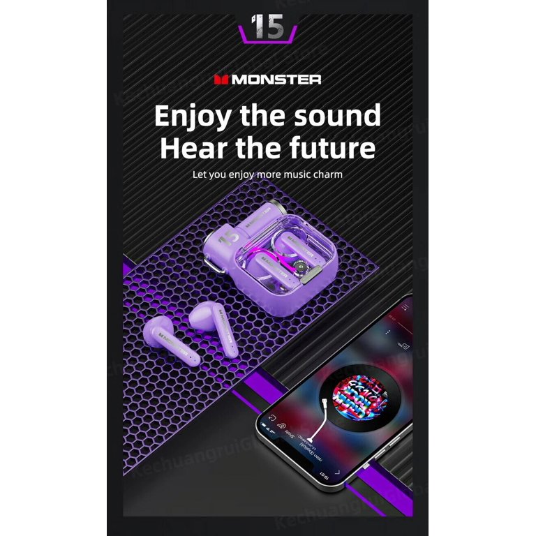 Original Monster XKT15 Wireless Bluetooth 5.3 Earphones TWS