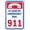 In Case of Emergency Dial 911, variant on Aluminum Private Property No Trespassing Soliciting Sign Aluminum Decorative Signs Metal Aluminum Sign for Outdoor & Indoor 12" X 8"