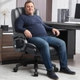 thumbnail image 3 of Waleaf Heavy Duty Big and Tall Office Chair 500lbs with Adjustable Lumbar Support,High Back Office Chair for Adults, 3 of 7