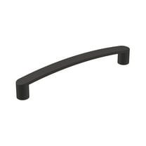 Amerock Rift 5-1/16 inch Center-to-Center Matte Black Cabinet or Furniture Pull, 25 Pack