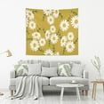 thumbnail image 5 of FREEAMG Daisy Flower Tapestry Aesthetic Tapestry Wall Hanging for Home Decor 60" x 40" Inches, 5 of 6