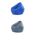 thumbnail image 1 of 2PCS Tamaño Adulto Grande Bolsa De Frijoles Sunnimix Cubierta de Almacenamiento de ropa de Juguete gris y azul, 1 of 3