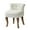 IVORY, variant on Modern Velvet Armless Accent Chairs,Upholstered Button Single Sofa Set of 2 Wooden Legs Home Bedroom,Red