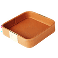 thumbnail image 4 of Leather Desktop Storage Tray Catchall Organizer Tray for Entryway Table to Hold Jewelry Watch Phone Wallet Container A, 4 of 10