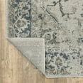 thumbnail image 5 of 2' X 8' Grey Blue And Teal Oriental Power Loom Stain Resistant Runner Rug, 5 of 10