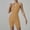 Khaki, variant on FDGIU Women's 2026 Summer Halter V‑Neck Ribbed Short Jumpsuit, Sleeveless Seamless Bodycon Workout Romper for Yoga Gym Activewear Daily