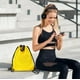 thumbnail image 5 of Mochila deportiva multifuncional impermeable con cordón, bolsa de viaje de tela Oxford, ligera y para gimnasio, correr, senderismo y actividades al aire libre. Aestivo | Amarillo | AESTIVO, 5 of 8