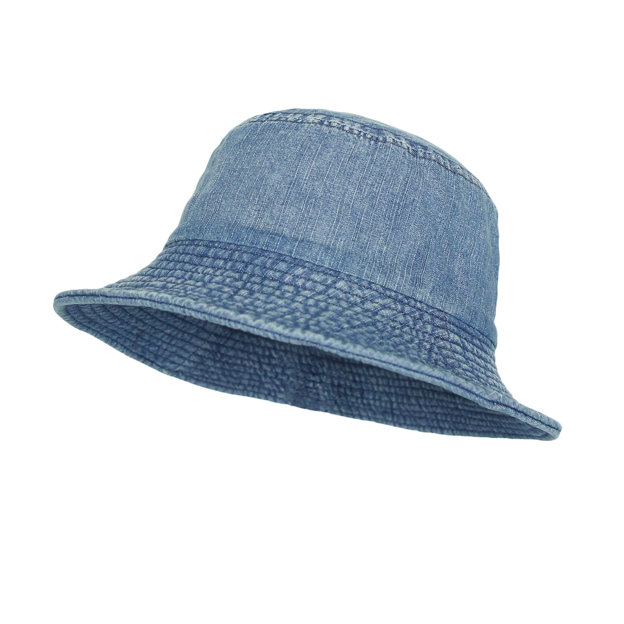 WITHMOONS Womens Cotton Denim Bucket Hat Fishing Travel Cap CRB1211