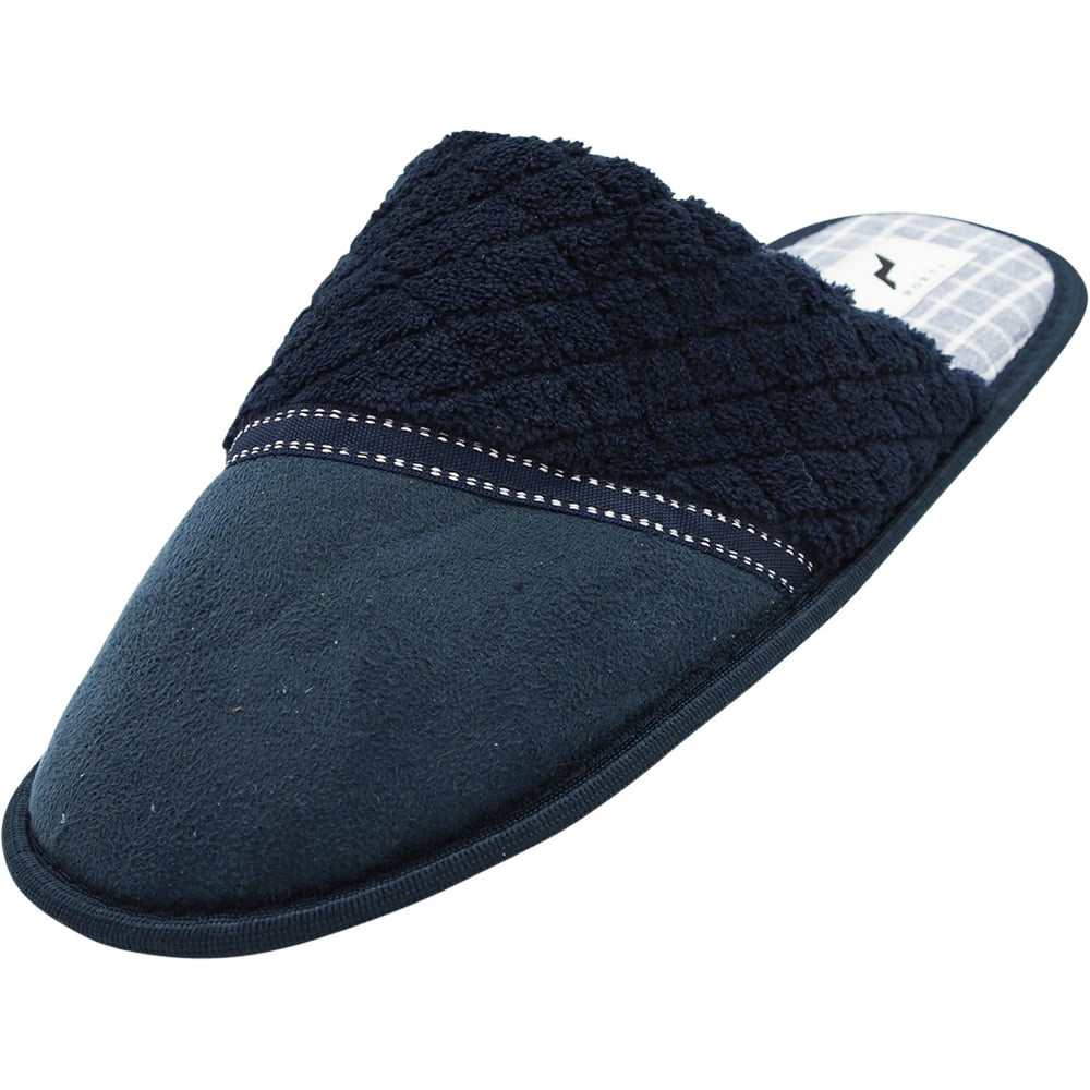 NORTY Norty Mens Slippers SlipOn Indoor Outdoor Scuffs Faux Suede