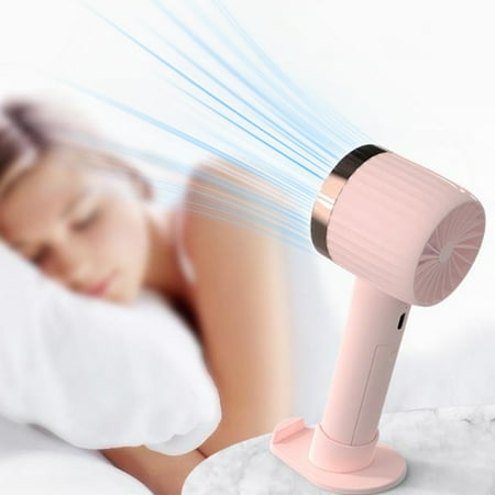 

Clearance Mini Portable Fan Mute Powerful Handheld Fan 3 Speed Small Desktop Fan With Stand Desktop Cell Phone Holders USB Rechargeable Fan