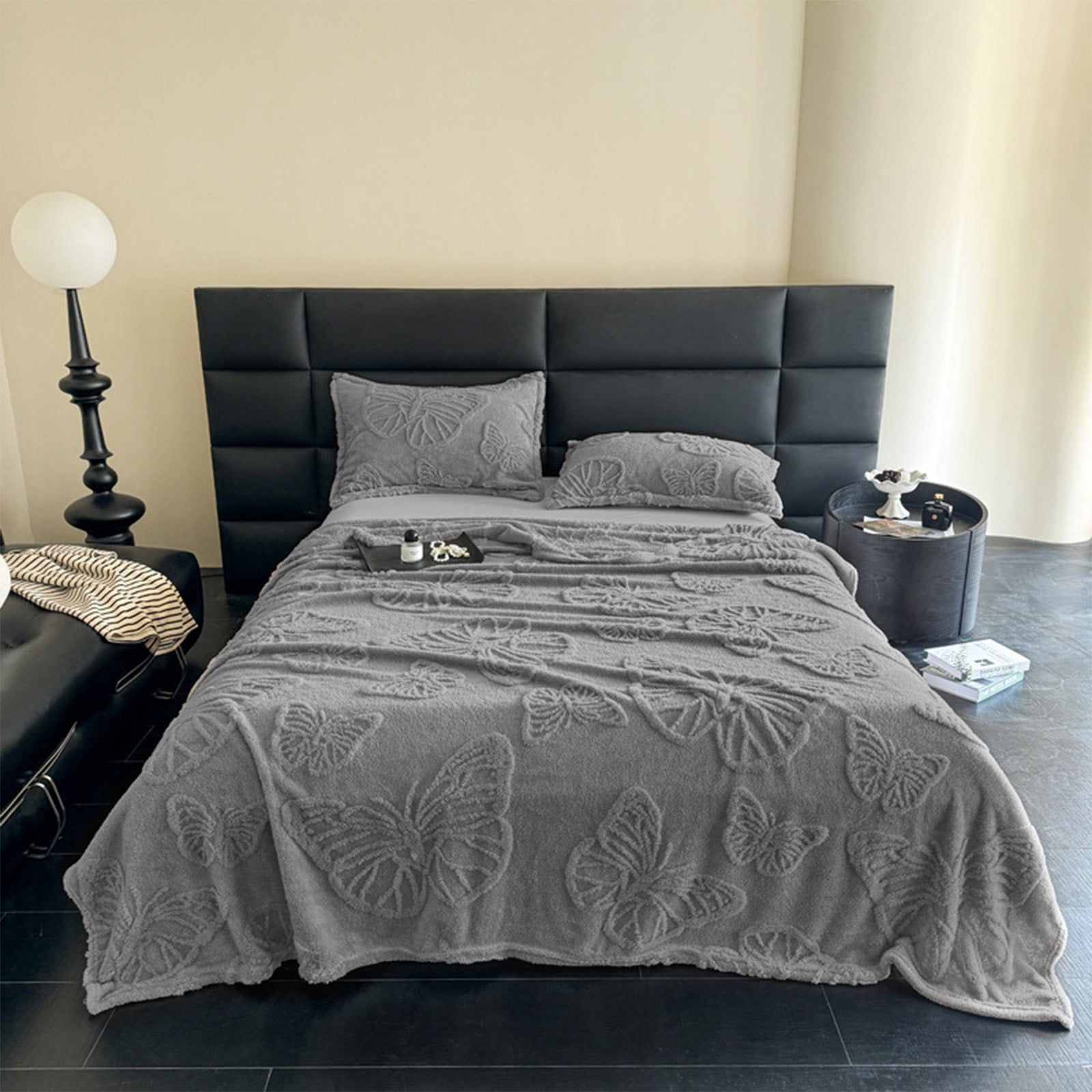 Summer Ultrasonic Cooler Quilt - Double Sided Cold Effect, Soft Bedspreads for All Seasons (Gray, 39"x59")