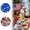 B, variant on 12 Count 9 Inch Blue Star Patriotic Paper Plates Festive Assorted Star Paper Dinner Plates for Parties Colorful Star Shaped Disposable Plates for Celebrations 9 Inch Party for Attendees and Guests