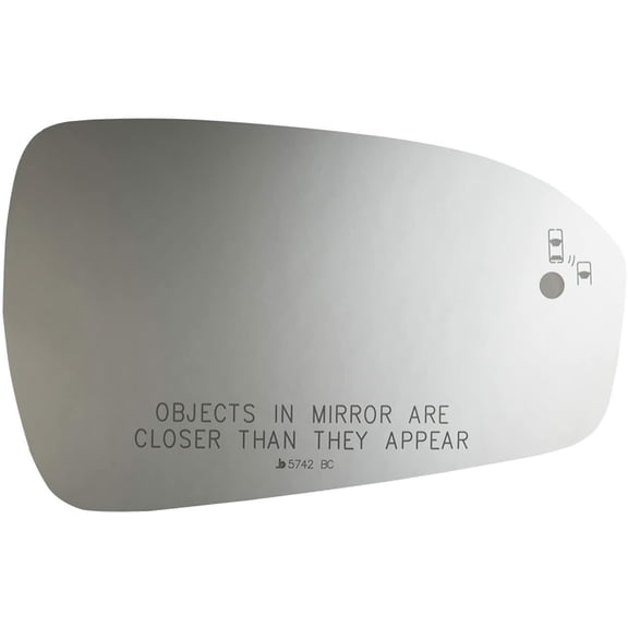 Convex Right Side Replacement Mirror Glass for 13-18 Ford Fusion W/O Baking Plate