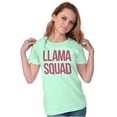 thumbnail image 3 of Llama Squad Save The Drama Alpaca BFF Women's T Shirt Ladies Tee Brisco Brands S, 3 of 6