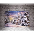 thumbnail image 1 of EREHome Polyester Fabric 7X5ft Winter Backdrops for Photo Studio Christmas Backgrounds Castle Pines Photography Backdrop Christmas Wedding Photo Backdrop, 1 of 3