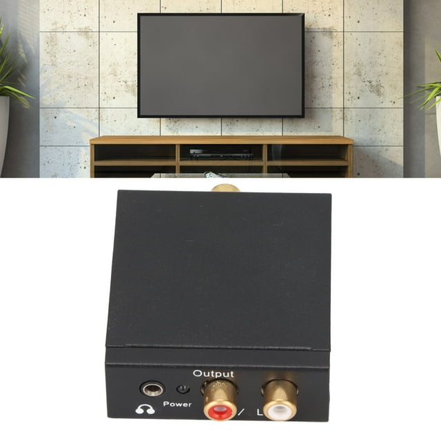DAC Digital To Analog Converter, HD Lossless Converter Flexible with USB Cable for TV for Game Console