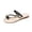 Black, variant on Womens Sandals Comfortable Summer Open Toe with Bow Tie Straps Casual Slide Fashion Comfortable Flat Beach Outdoor Slippers for Women Silver1,5.5