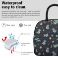 thumbnail image 3 of Womens Dark Blue Dinosaurs Space Pattern Lunch Box for Work,Insulated Lunch Bag for Women,Loncheras Para Mujer,Leakproof Adult Lunch Bag for Work,Beach,Travel,Picnic,Camping, 3 of 7